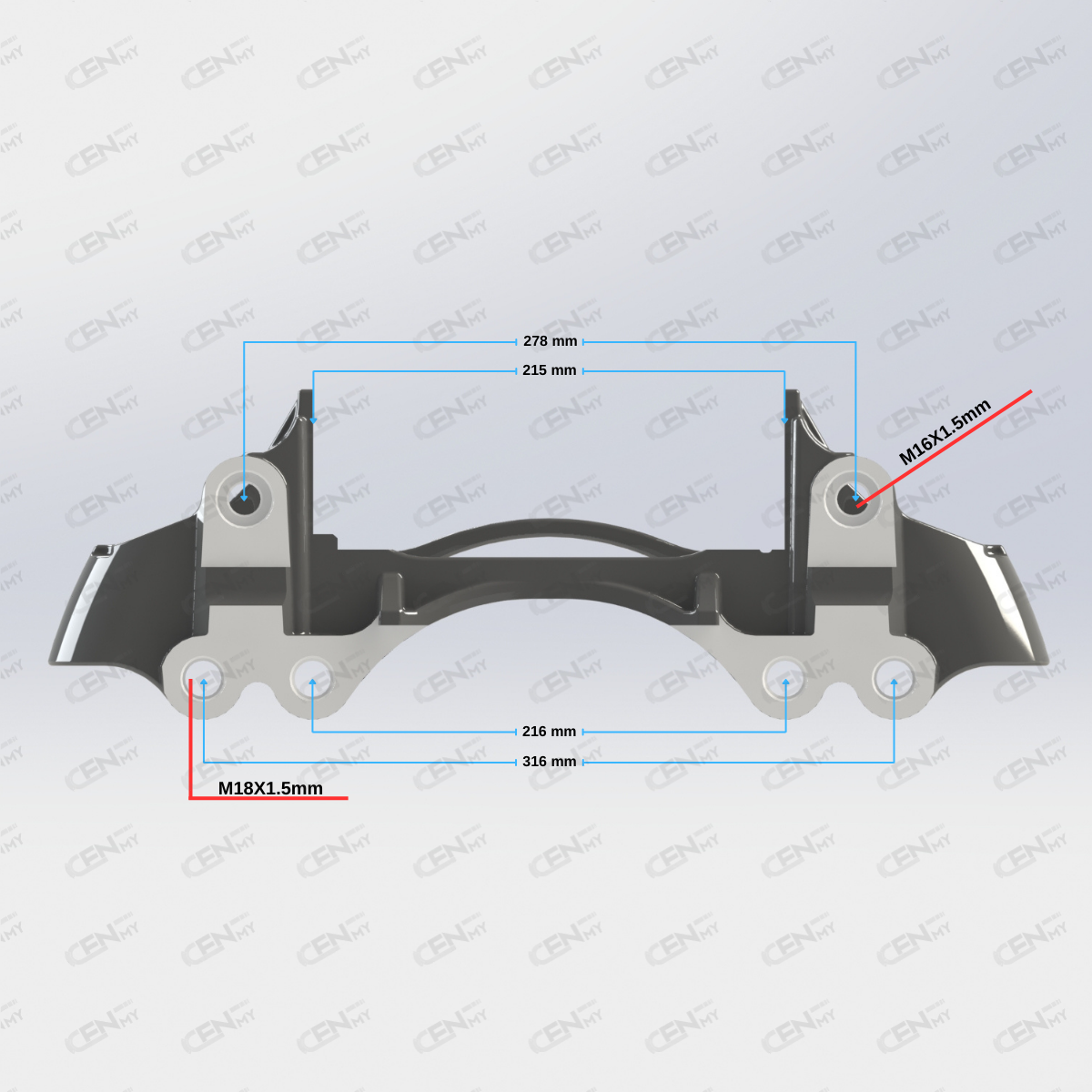 CENMY-6000042 Kaliper Taşıyıcı Kızak - 22.5