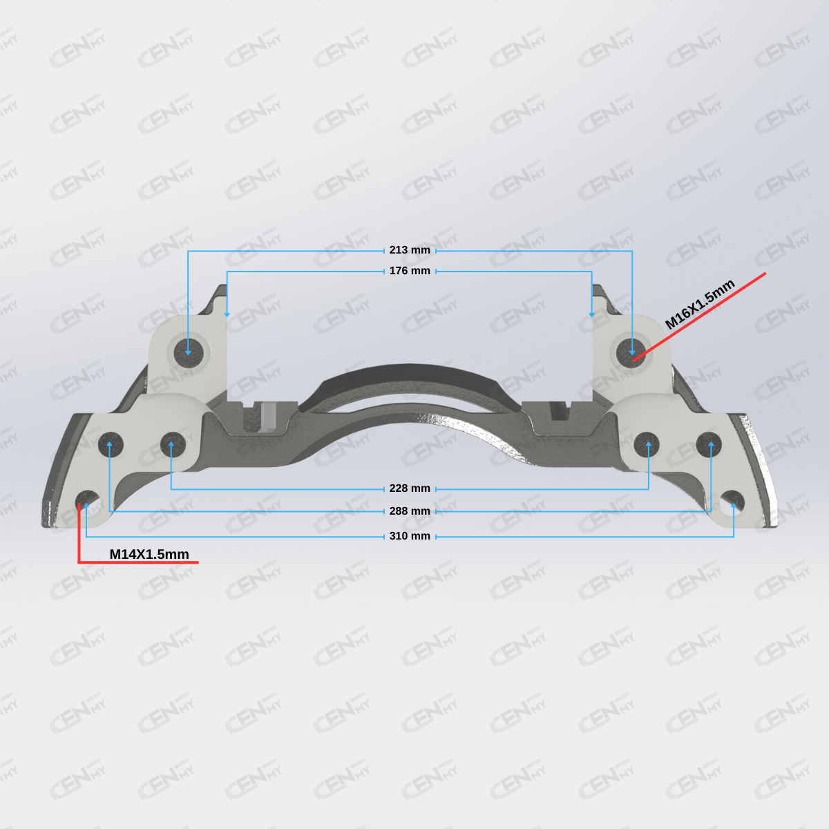 CENMY-6000046 Kaliper Taşıyıcı Kızak - Sol - 17.5