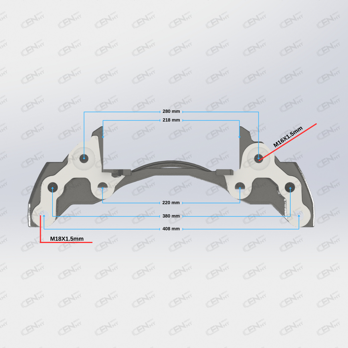 CENMY-6000050 Kaliper Taşıyıcı Kızak - Sol - 22.5