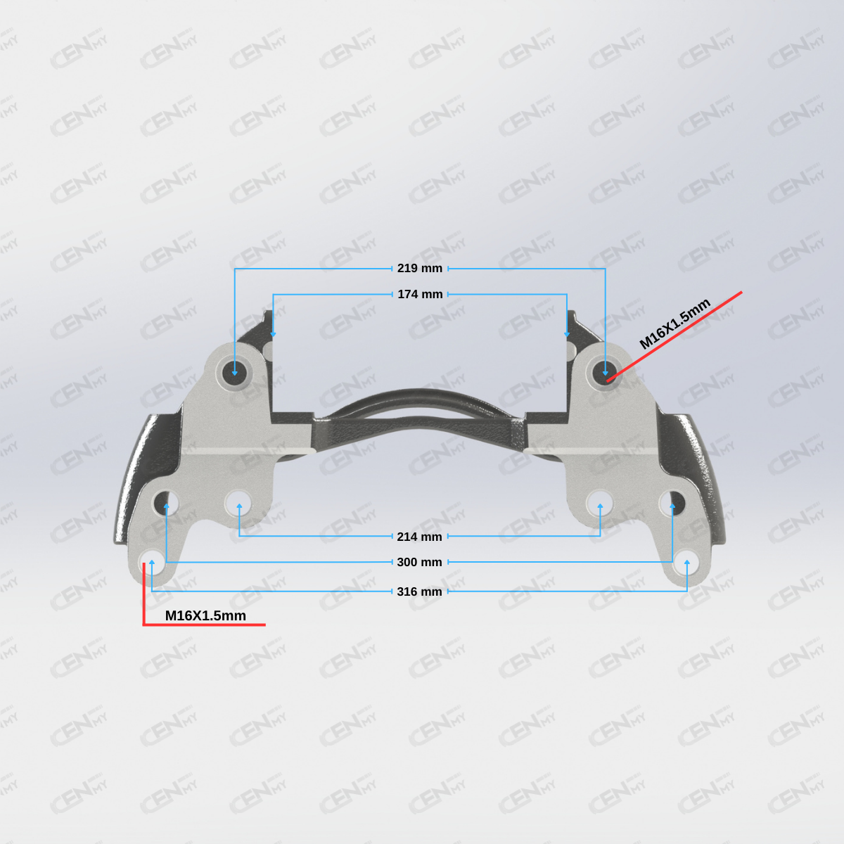 CENMY-6000020 Kaliper Taşıyıcı Kızak - 17.5